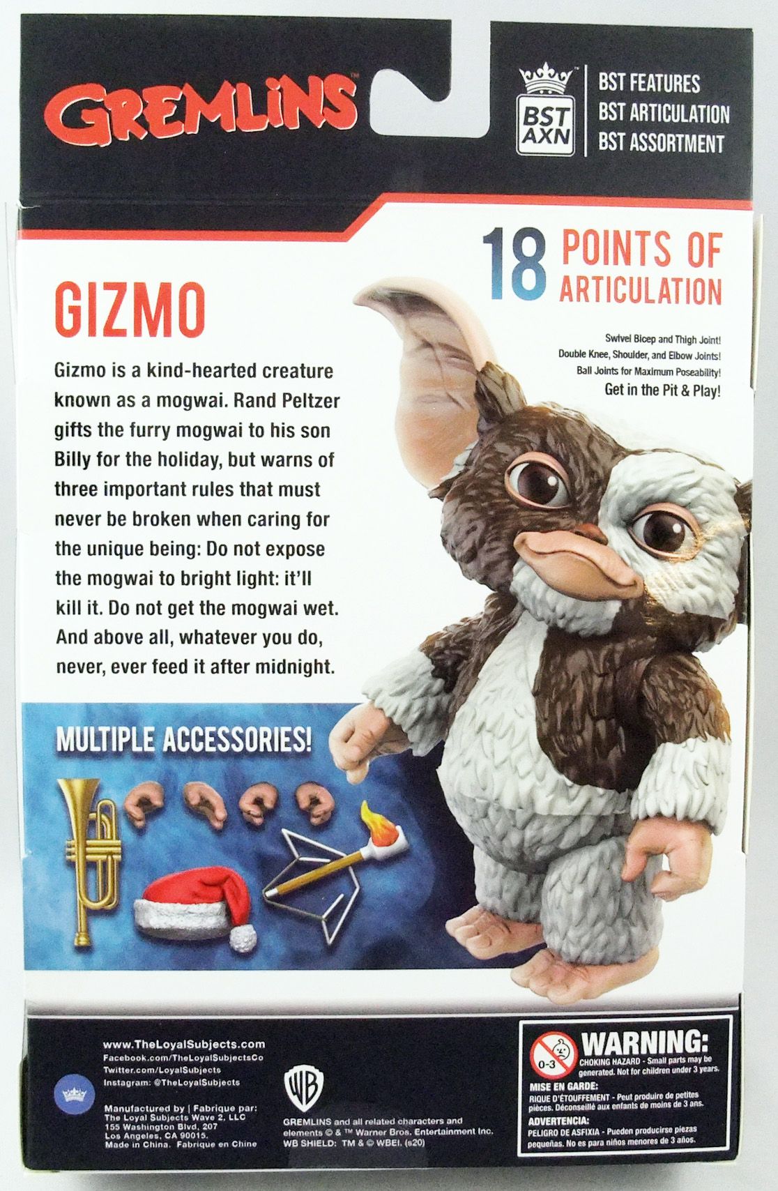 BST AXN Gremlins Gizmo 5 Inch Action Figure