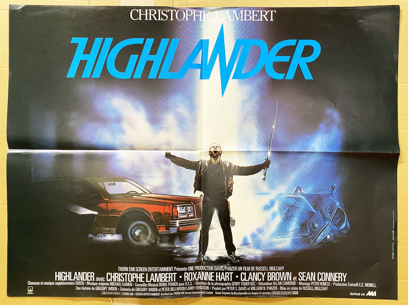 Pictures Movie Poster - - 1986 60x80cm Columbia Highlander