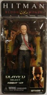 Hitman Blood Money Agent 47 Black Suit Neca Player Select Figure