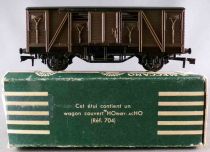 Hornby AcHo 704 Ho Sncf Covered Wagon2 Axles Sliding Doors Green Box