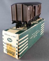 Hornby AcHo 704 Ho Sncf Wagon Couvert 2 Essieux Portes Coulissantes Boite Verte