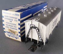 Hornby AcHo 7050 Ho Sncf Stef White Covered Fridge Wagon 2 Axles HI 7527 382 Perfect Blue Box