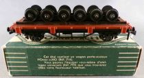 Hornby AcHo 716 Ho Sncf Flat Wagon 2 Axles Carrying 6 Axles Green Box