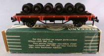 Hornby AcHo 716 Ho Sncf Flat Wagon 2 Axles Carrying 6 Axles Green Box