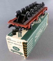 Hornby AcHo 716 Ho Sncf Flat Wagon 2 Axles Carrying 6 Axles Green Box