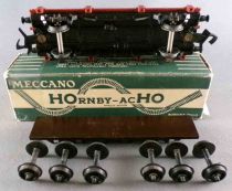 Hornby AcHo 716 Ho Sncf Flat Wagon 2 Axles Carrying 6 Axles Green Box