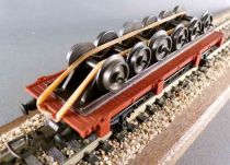 Hornby AcHo 7160 Ho Sncf Flat Wagon 2 Axles Carrying 6 Axles no Box