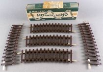 Hornby AcHo 766 5 Demi Rails Courbes Grand Rayon R439 Laiton Neuf Boite