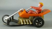 Hot Wheels Mattel Années 70 Chopcycle Pilote Rouge