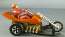 Hot Wheels Mattel Années 70 Chopcycle Pilote Rouge