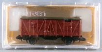 Ibertren 341 N Scale Renfe 2 Axles Covered Wagon Brown Livery Mint in Box