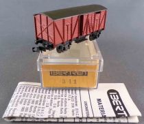 Ibertren 341 N Scale Renfe 2 Axles Covered Wagon Brown Livery Mint in Box