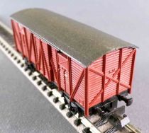 Ibertren 341 N Scale Renfe 2 Axles Covered Wagon Brown Livery Mint in Box