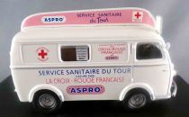 Ixo Hachette Peugeot D3A Aspro Red Cross 1954 Medical Service Tour de France Mint Open Box