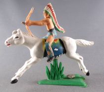 Jecsan - Wild-West - Indians 2nd Series - Mounted with Bow White Horse