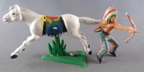 Jecsan - Wild-West - Indians 2nd Series - Mounted with Bow White Horse