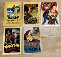 John Wayne - Lot de 6 Cartes Postales 