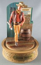 John Wayne - Statuette Résine Globe Verre Franklin Mint - Sheriff Graham County Arizona