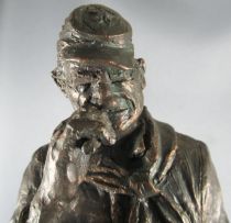 John Wayne Sergent de Cavalerie - Statue Résine Bronze 32cm - Michael Garman