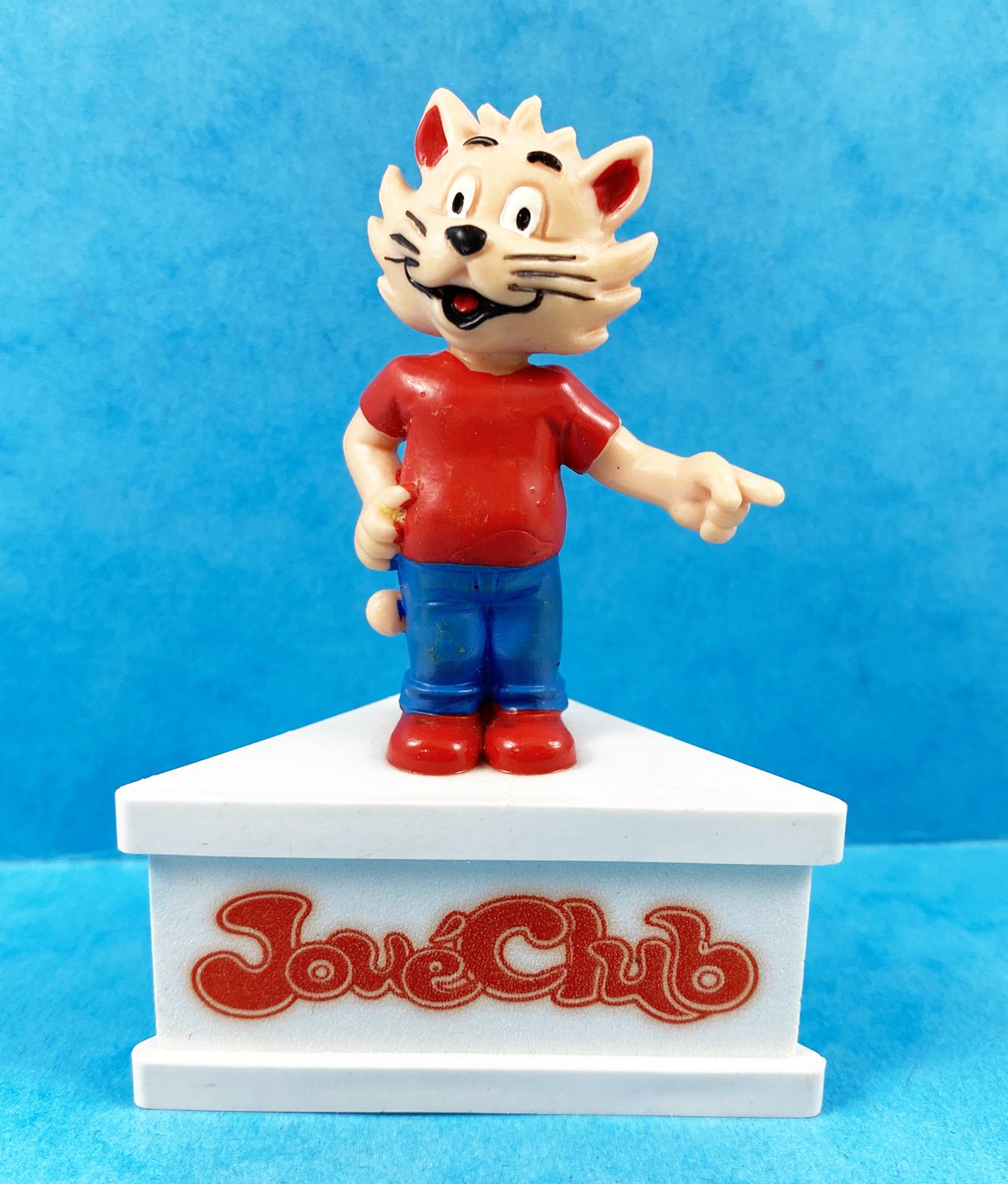 Joueclub Chat Mascotte Figurine Pvc Sur Socle Schleich 19