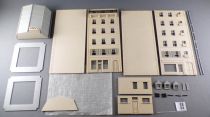 Jouef 1053 Ho Parisian Front Building Plastic Model Kit Partially Built without Box