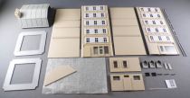 Jouef 1053 Ho Parisian Front Building Plastic Model Kit Partially Built without Box