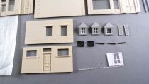 Jouef 1053 Ho Parisian Front Building Plastic Model Kit Partially Built without Box