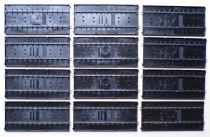 Jouef 310 3310 - Twelve Straight Black Tracks 26cm Good Condition