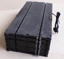 Jouef 310 3310 310A - Ten Straight Black Tracks Including One Power Supply 26cm Good Condition