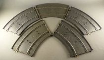 Jouef 321 3321 - 5 x Curved Grey Tracks 45° R=310 Very Good Condition no Box