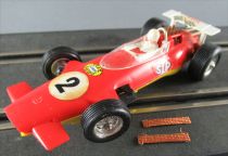 Jouef 3562 - Lotus F1 Red #2 Light Yellow Chassis & 2 x New Braids