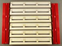 Jouef 372 - 8 x Parapets 2 x Red + 6 x White