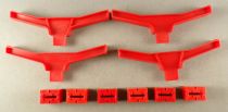 Jouef 387 - 4 Red Pillars & 6 Cubes Walls for Slot Car Tracks