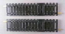 Jouef 4851 Ho 2 x Steel Straight Supply Tracks 1 cut 123,5 mm Mint Condition