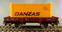 Jouef 6453 Ho Sncf Flat Wagon Ocem Jho 104568 Danzas Container VG no Box