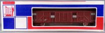 Jouef 6531 Ho Sncf Covered Wagon Gas Type with bogies Mint in Tricolour Box