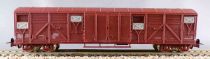 Jouef 6531 Ho Sncf Covered Wagon Gas Type with bogies Mint in Tricolour Box