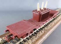 Jouef 6582 Ho Sncf Wagon Plat Surbaissé SSyw 420212 Transport Transformateur Electrique sans Boite