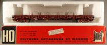 Jouef 6750 Ho Sncf Stake Wagon with Bogies Mint in Red Box