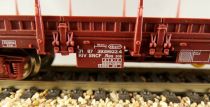 Jouef 6750 Ho Sncf Stake Wagon with Bogies Mint in Red Box