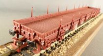 Jouef 6750 Ho Sncf Stake Wagon with Bogies Mint in Red Box