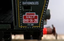 Jouef 8292 Ho Sncf Steam Loco 0-8-0 040TA 28 Batignolles Lightning MIB