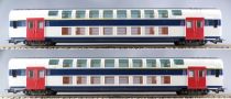 Jouef 8730 5092 5093 5191 Ho Sncf Suburban Train Set 2 Levels ZR2N 4 Element Power Unit Blue Box