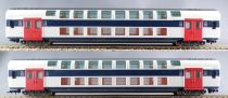 Jouef 8730 5092 5093 5191 Ho Sncf Suburban Train Set 2 Levels ZR2N 4 Element Power Unit Blue Box