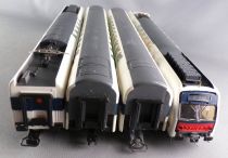 Jouef 8730 5092 5093 5191 Ho Sncf Suburban Train Set 2 Levels ZR2N 4 Element Power Unit Blue Box