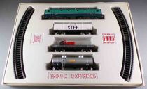 Jouef M765E Ho Sncf Coffret Trafic Express Loco Electrique CC 7107 3 Wagons 8 Rails