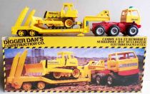 Joustra Ceji Revell Digger Dan\'s Camion 6x6 et Remorque Surbaissée avec Bulldozer Electriques & Manuels TP en Boite