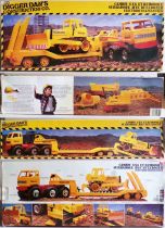 Joustra Ceji Revell Digger Dan\'s Camion 6x6 et Remorque Surbaissée avec Bulldozer Electriques & Manuels TP en Boite