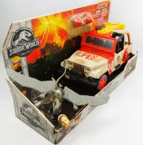 Jurassic World - Mattel - Jeep Wrangler avec filet de sauvetage