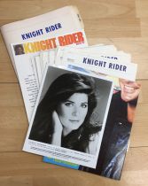 K2000 (Knight Rider) - 1 Photos Noir et Blanc Argentique et 120 pages d\'informations pour la presse (en anglais)